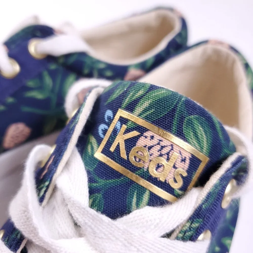 Navy Blue Gold Clover Keds - Picture 6 of 8